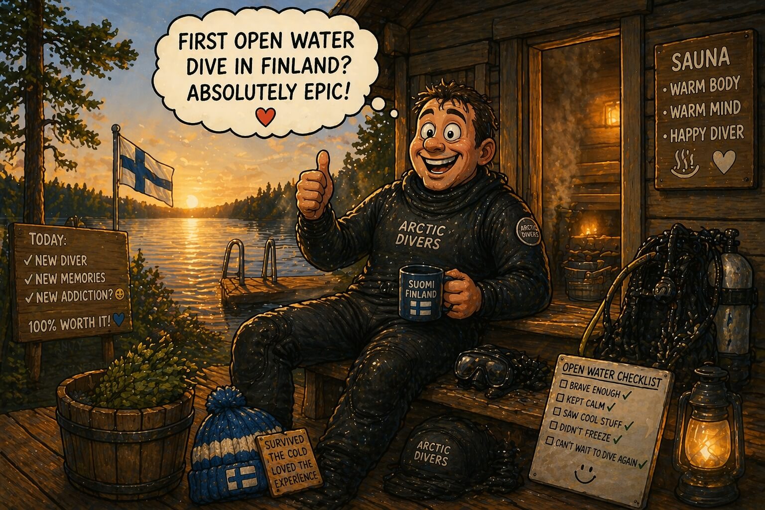 Sukeltaminen Suomessa – sauna ja sukellus, suomalainen tapa nauttia vedestä